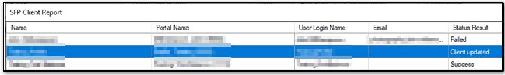 status result column